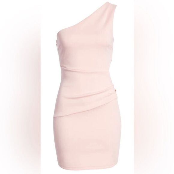 Lulus What About Tonight One Shoulder Bodycon Ruched Mini Dress Women’s Size XL - Picture 1 of 13
